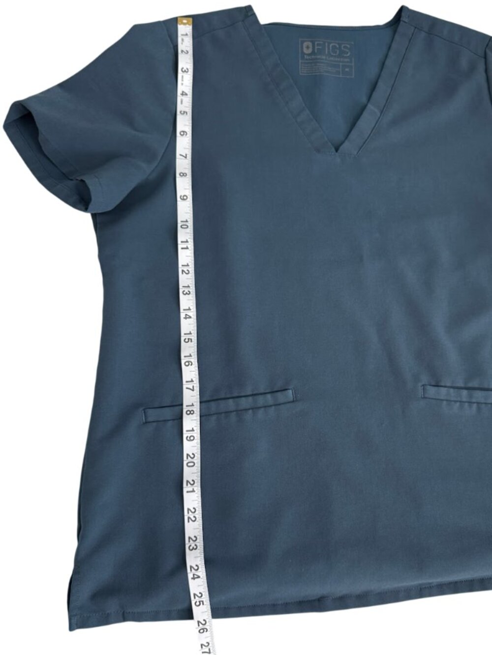 FIGS Casma Scrub Top Womens M Blue V Neck Medical Uniform Healthcare - Picture 5 of 7